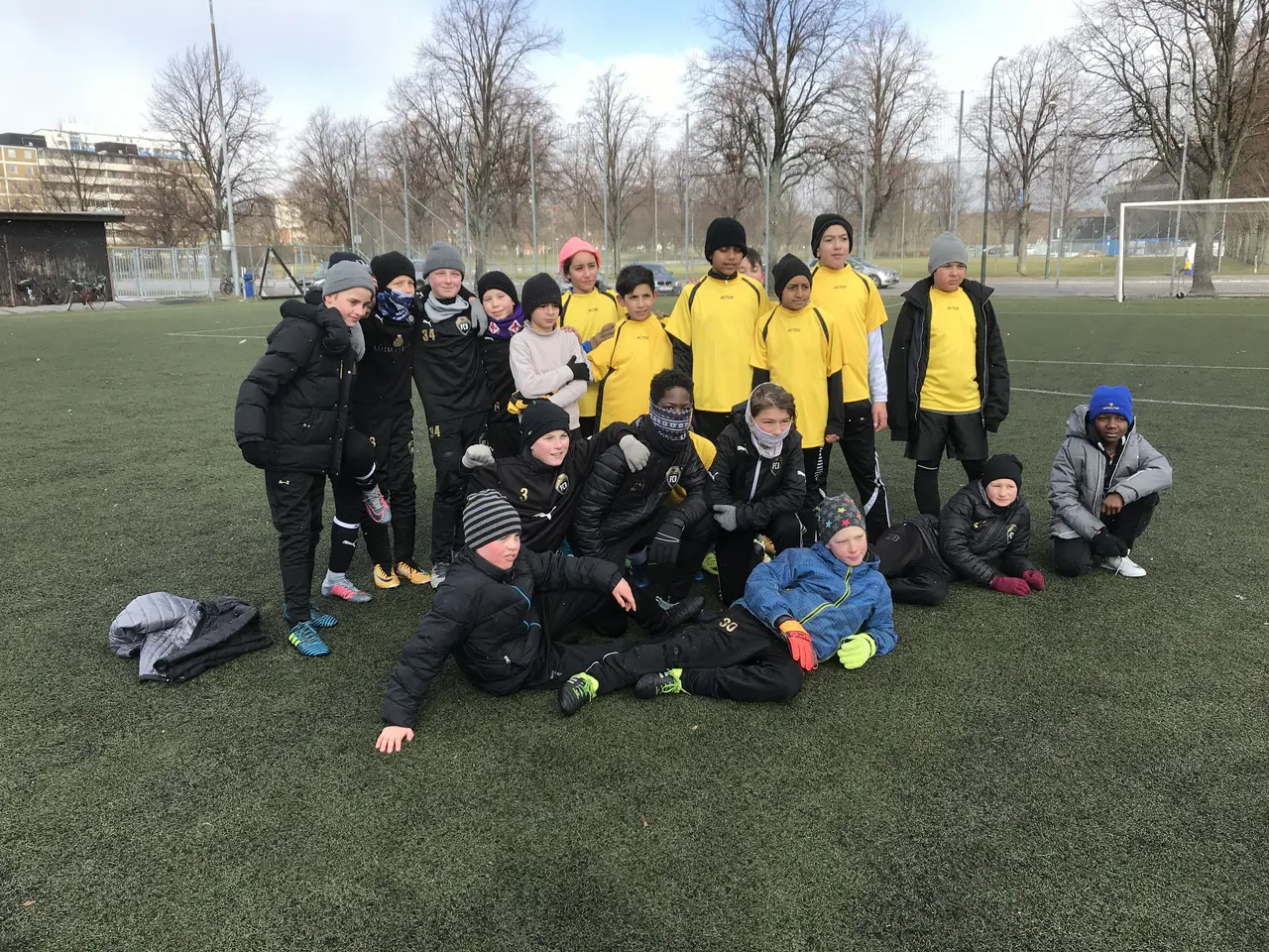 Team P07 mot IFK Malmö på Stadion. Vinst 2-9