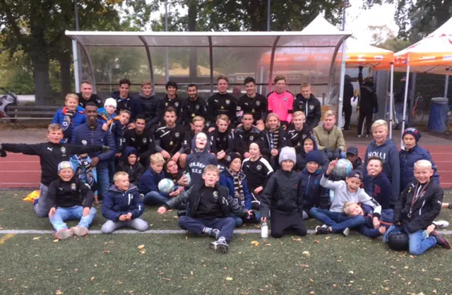 A-laget på Mellanhedens IP Kvalmatch 1 FCB - Höja IF 5 -0
