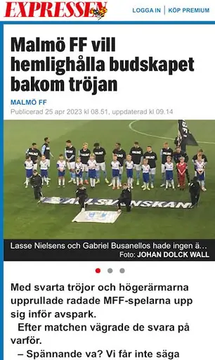 Måndag den 24 april MFF - IFK Norrköping 3-0