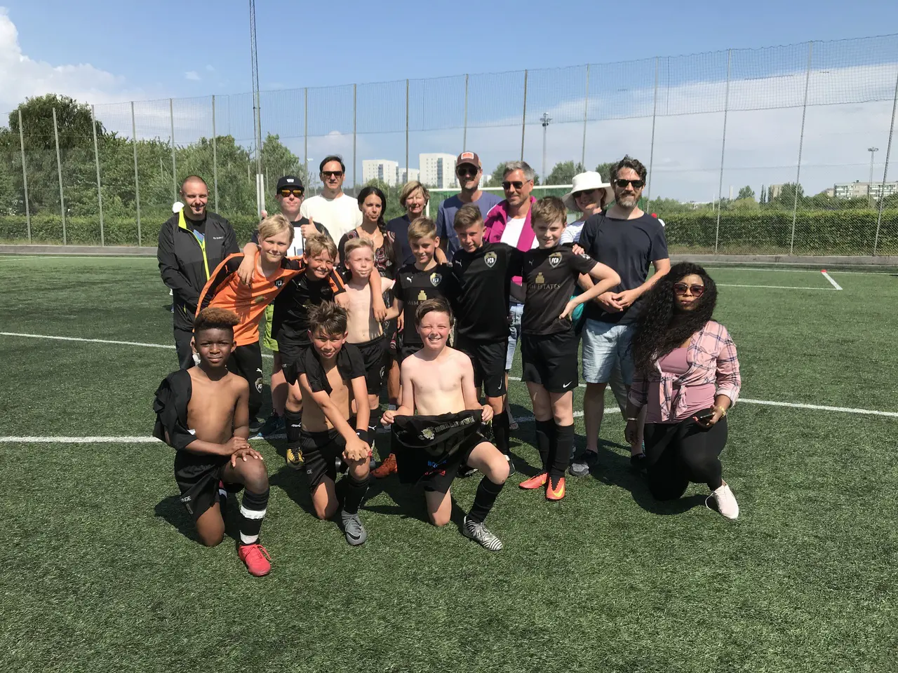 Team P07 på Lindängens IP - Seger 4-2 mot Olympic