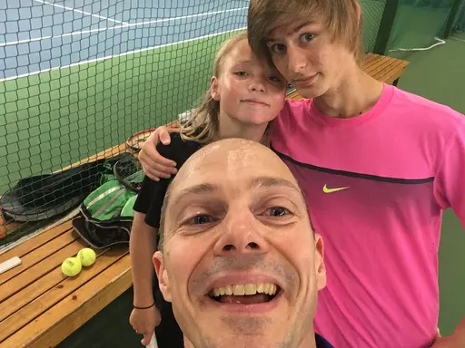 Joen, Oskar och Fredrik på söndagsträning