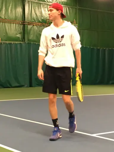 Max och Adam laddar för matchen