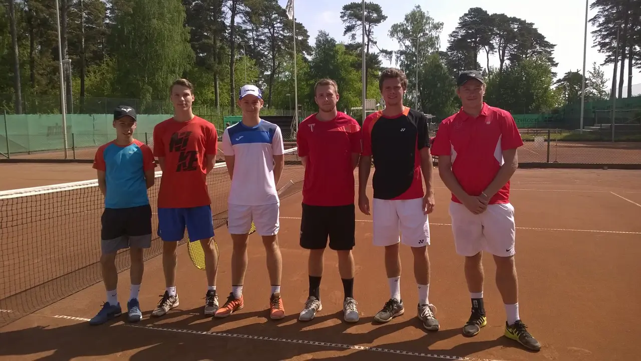 Miles Mahoney, Max Nilsson, Adam Ernberg, Filip Månsson, Jakob Svantesson och Filip Möbius.