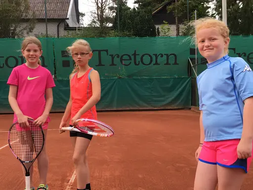 Tränarteamet med många superduktiga juniorer på banan
