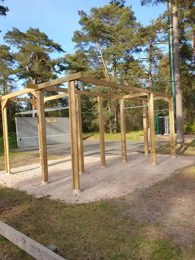 Utegymmet sett fram olika vinklar. Välkommen! 