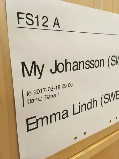 Glimtar från dag 3 - Åhus Indoor Open