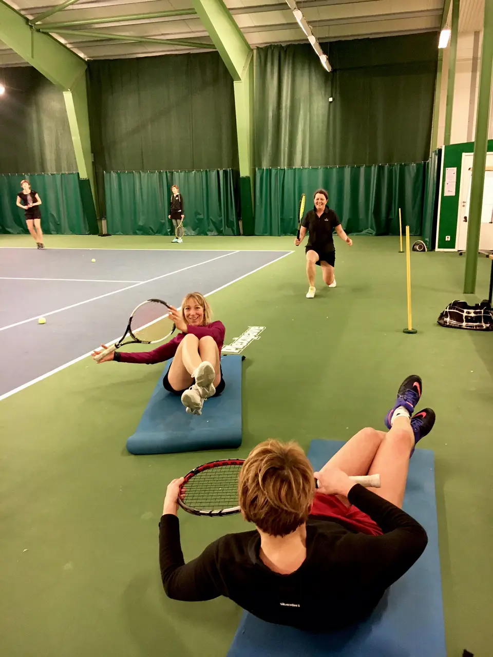 Cardio tennis in action