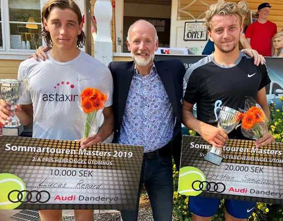 Finalist Lucas Renard och vinnare Christian Samuelsson