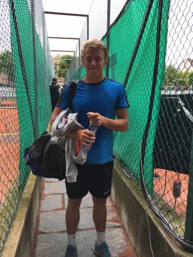 Christian och Filip efter förmiddagens vinster