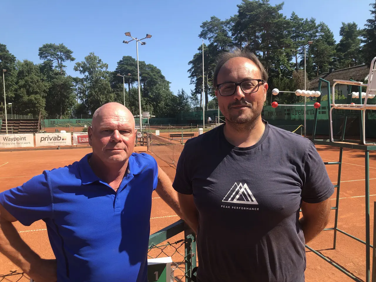 Tävlingsledare Uffe Samuelsson och Mattias Olsson