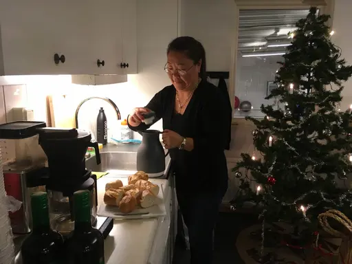 Deltagare och fans på julavslutning