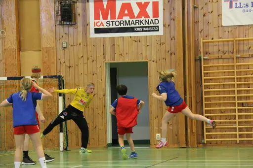 Några av alla fantastiska barn och ungdomar i Åhus handboll