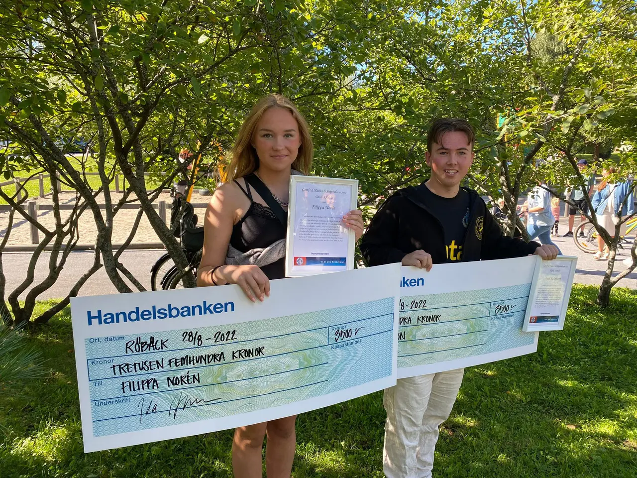 Filippa Norén och Emil Rudolfsson