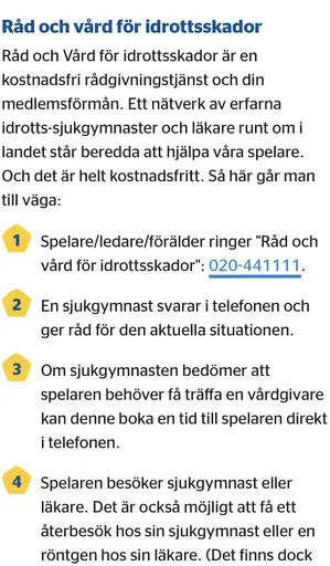 Ring Folksam 020-44 11 11 - vid skada