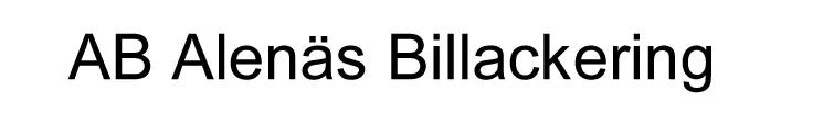 AB Alenäs Billackering