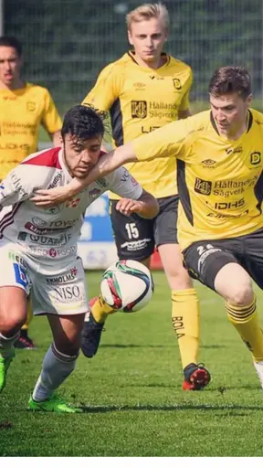 Andreas Dahlqvist i närkamp.
