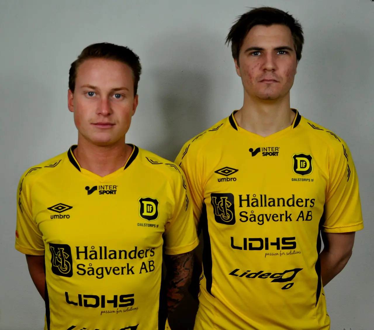 Hampus Gustavsson till vänster och Andreas Dahlqvist
