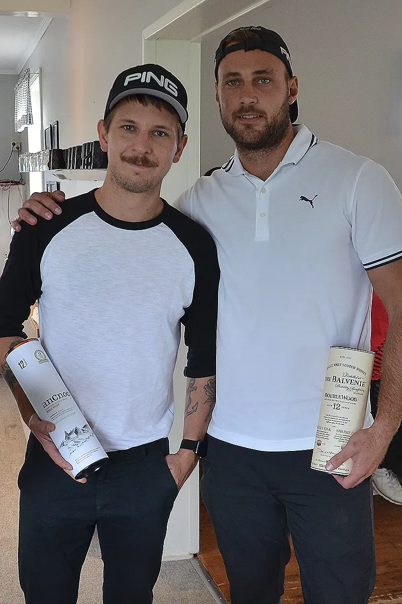 Vinnare av Rimbo Hockey Golf 2018: Niklas Holm Edseryd och Anders Söderström