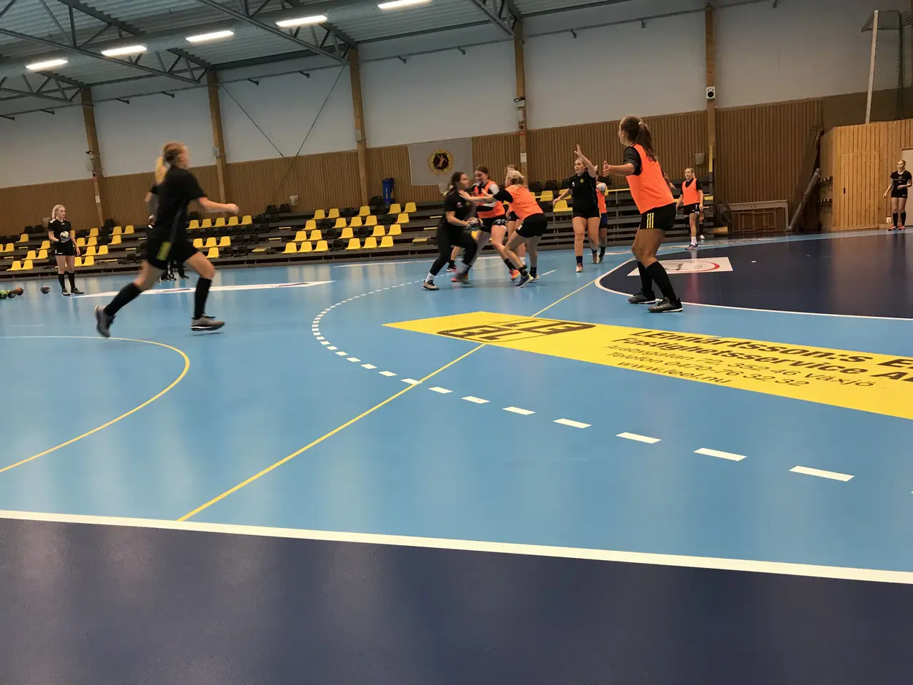 Bild från torsdagens träning