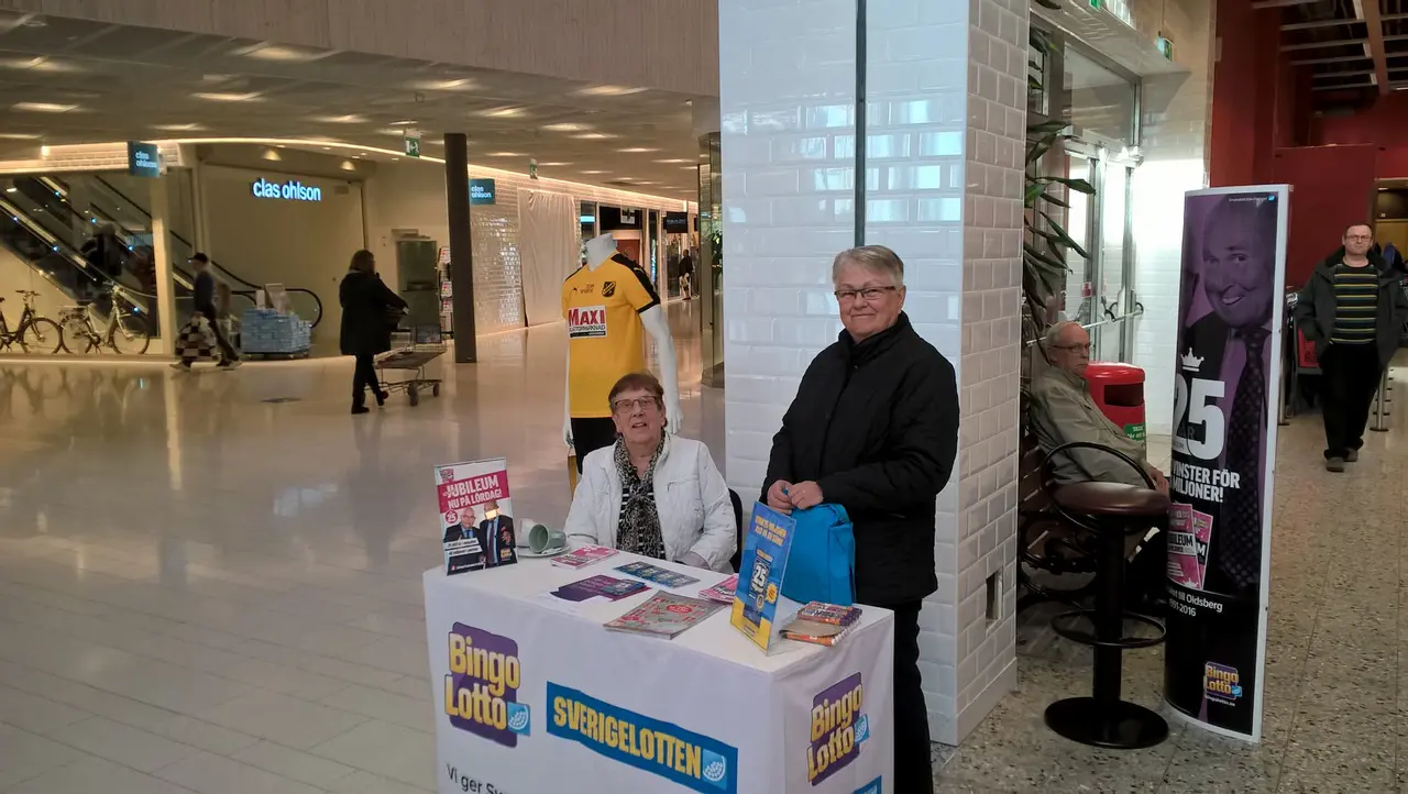 Karin & Ingrid är två riktiga IF Lödde supportrar!