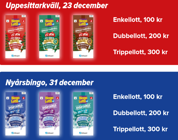 Onsdagen den 20 december klockan 10.00 börjar försäljningen utanför Maxi.