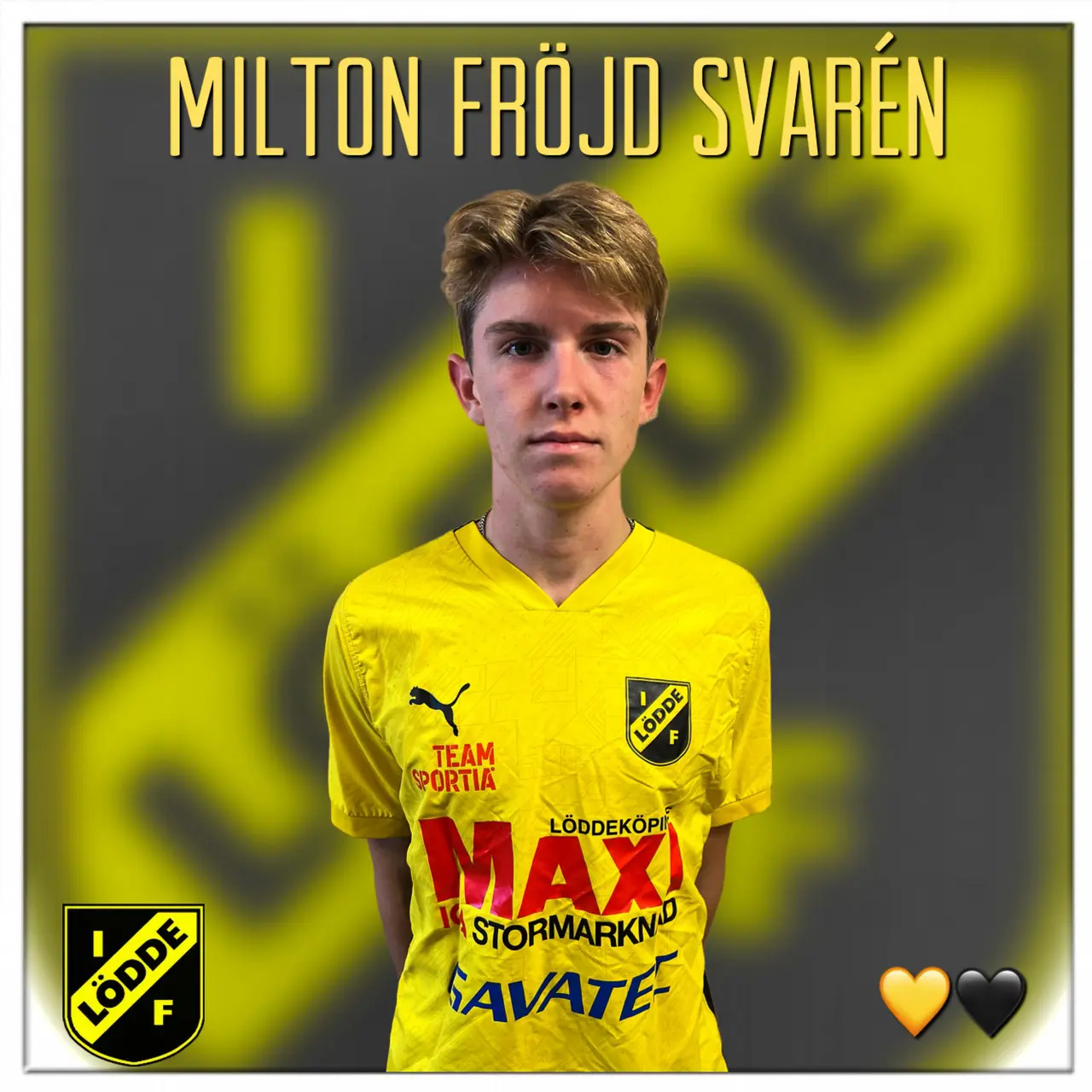 Backtalangen Milton till Löddelaget!